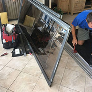 sliding glass door frame repair Midway